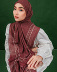 Semaya Scarves in Rosewood