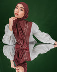 Semaya Scarves in Rosewood