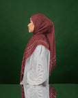 Semaya Scarves in Rosewood