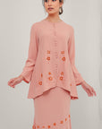 Santun Modern Kurung Summeraya in Peach