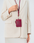 Signature Card Holder in Rouge