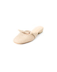 Dipta Denim Mules in Sandy Beige