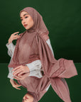 Semaya Scarves in Tawny Brown