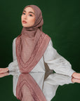 Semaya Scarves in Tawny Brown