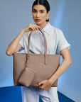 Jiro Tote Bag in Taupe