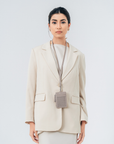 Signature Card Holder in Taupe