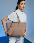 Jiro Tote Bag in Taupe