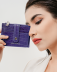 Teo Small Wallet in Violet