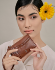 Jimoo Wallet in Wood Brown