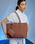 Jiro Tote Bag in Wood Brown