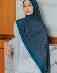 Anora Shawl in Deep Blue