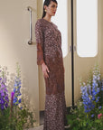 Cendana Modern Kurung Summeraya 2025 in Brown