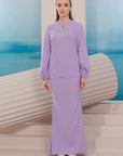 Lana Modern Kurung Summeraya in Lilac