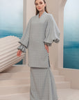 Melor Long Modern Kurung Summeraya in Grey