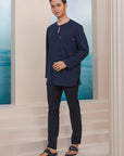Arjuna Modern Kurta Summeraya in Dark Blue