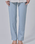Erri Straight Cut Pants in Powder Blue