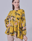 Daisy Tier Top Printed In Venom