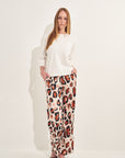 Rico Rinaldi Resort 2020 Palazzo Printed in Beige Base