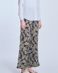 Printed Palazzo In Green Blue
