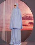 Faith Prayer Veil in Sky Blue (non-heat technology)