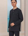 Arjuna Modern Kurta Summeraya in Black