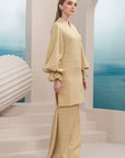 Melor Long Modern Kurung Summeraya in Yellow