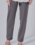 Jeni Straight Cut Pants in Dark Grey