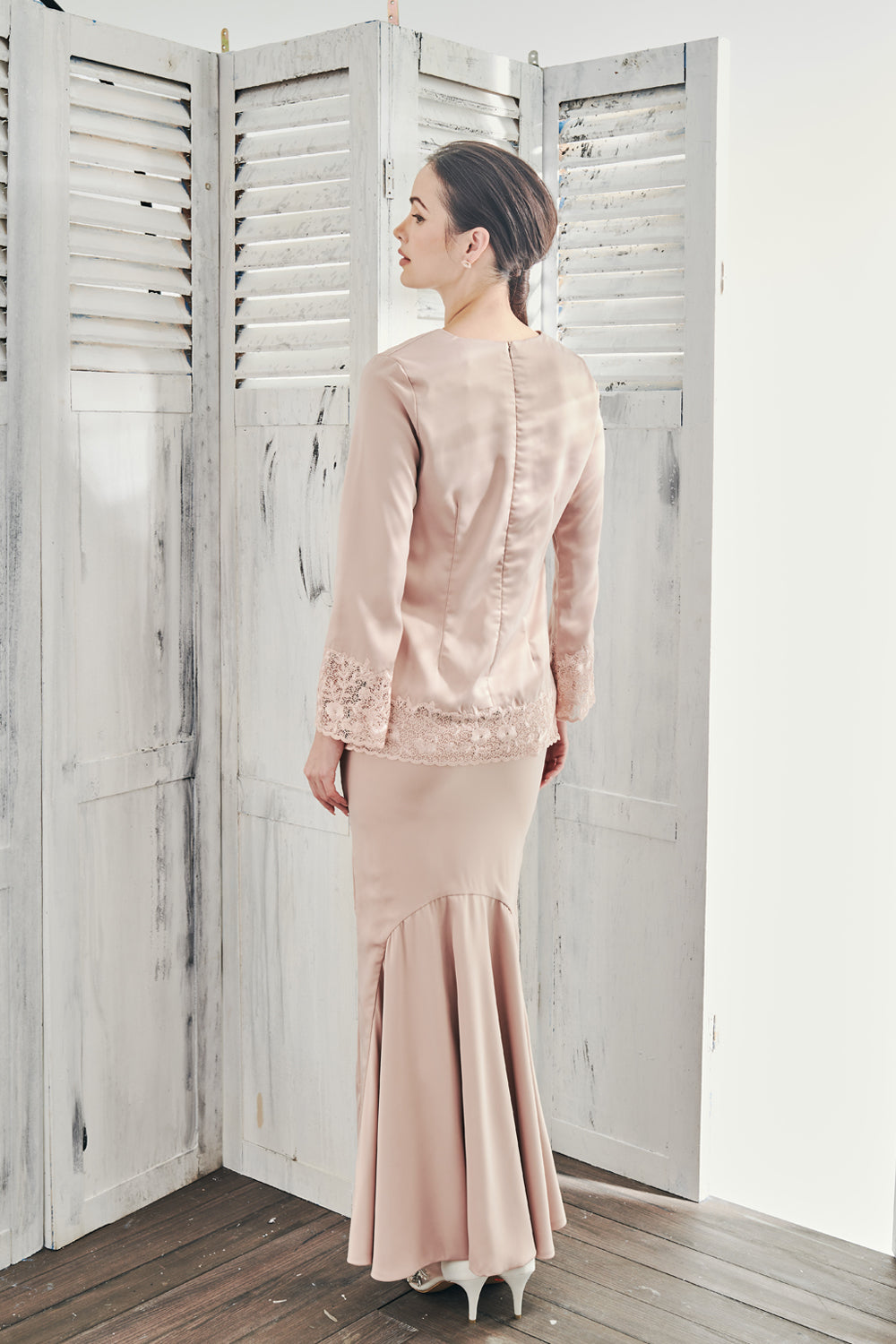 Fahara Modern Kebaya in Rose Gold