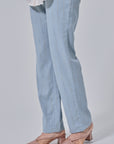 Erri Straight Cut Pants in Powder Blue
