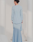 Della Modern Kurung Summeraya in Sky Blue