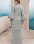 Melor Long Modern Kurung Summeraya in Grey