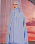 Faith Prayer Veil in Sky Blue (non-heat technology)