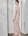 Janna Long Modern Kurung in Rose Gold