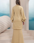 Melor Long Modern Kurung Summeraya in Yellow