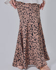 Yura Printed Mermaid Skirt In Brown