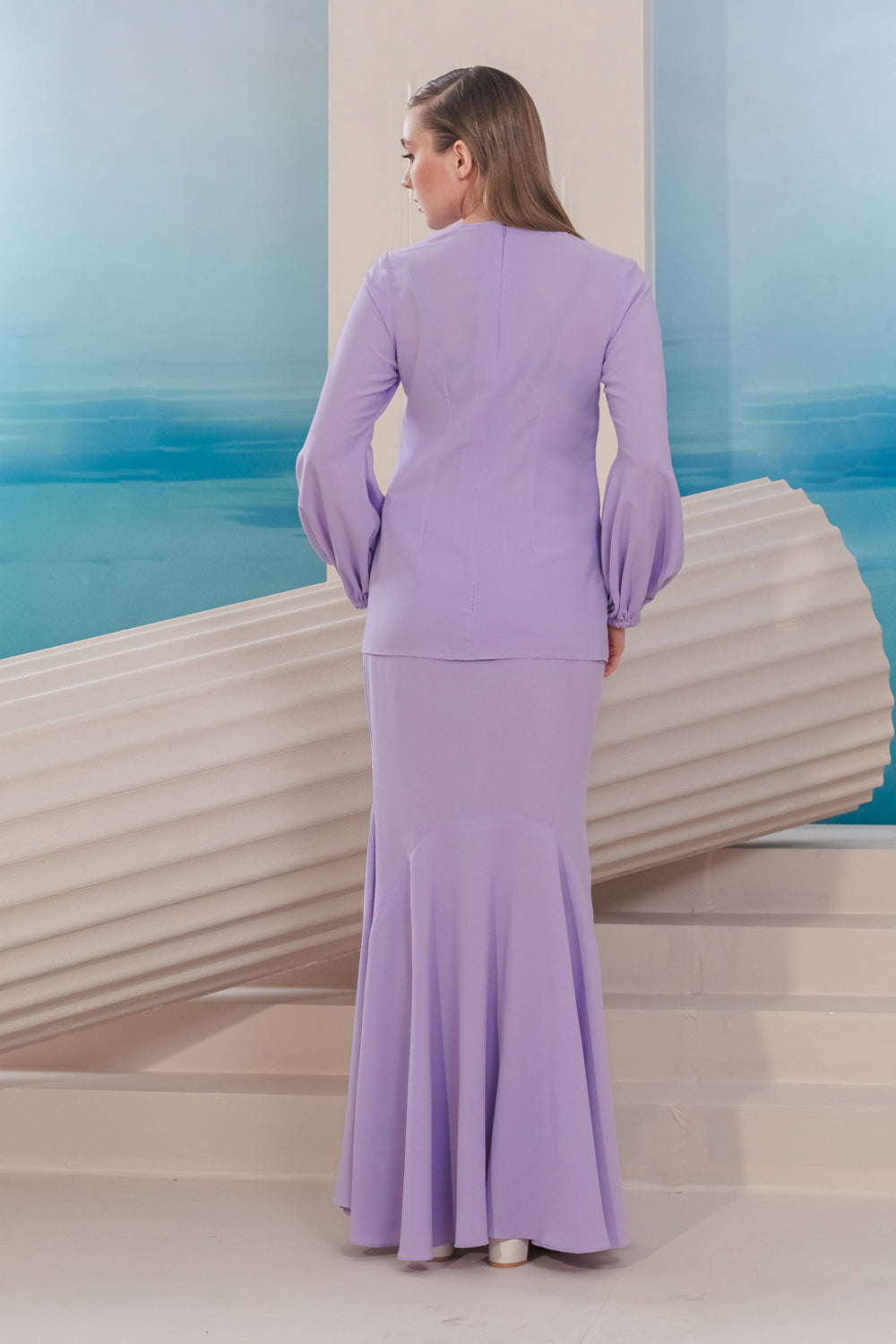 Lana Modern Kurung Summeraya in Lilac