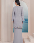 Lela Kebaya Modern Kurung Summeraya in Dusty Lilac