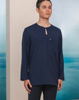 Arjuna Modern Kurta Summeraya in Dark Blue