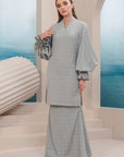 Melor Long Modern Kurung Summeraya in Grey
