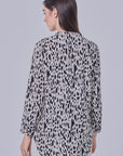 Gipsy Printed Basic Blouse in Ivory