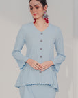 Della Modern Kurung Summeraya in Sky Blue