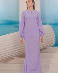 Lana Modern Kurung Summeraya in Lilac