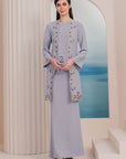 Lela Kebaya Modern Kurung Summeraya in Dusty Lilac