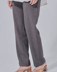 Jeni Straight Cut Pants in Dark Grey