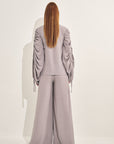 Rico Rinaldi Resort 2020 Palazzo Pants in Cool Grey