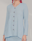 Della Modern Kurung Summeraya in Sky Blue
