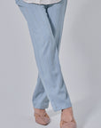 Erri Straight Cut Pants in Powder Blue