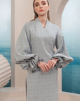 Melor Long Modern Kurung Summeraya in Grey