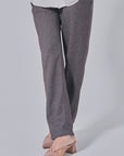 Jeni Straight Cut Pants in Dark Grey