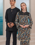 Arjuna Modern Kurta Summeraya in Black